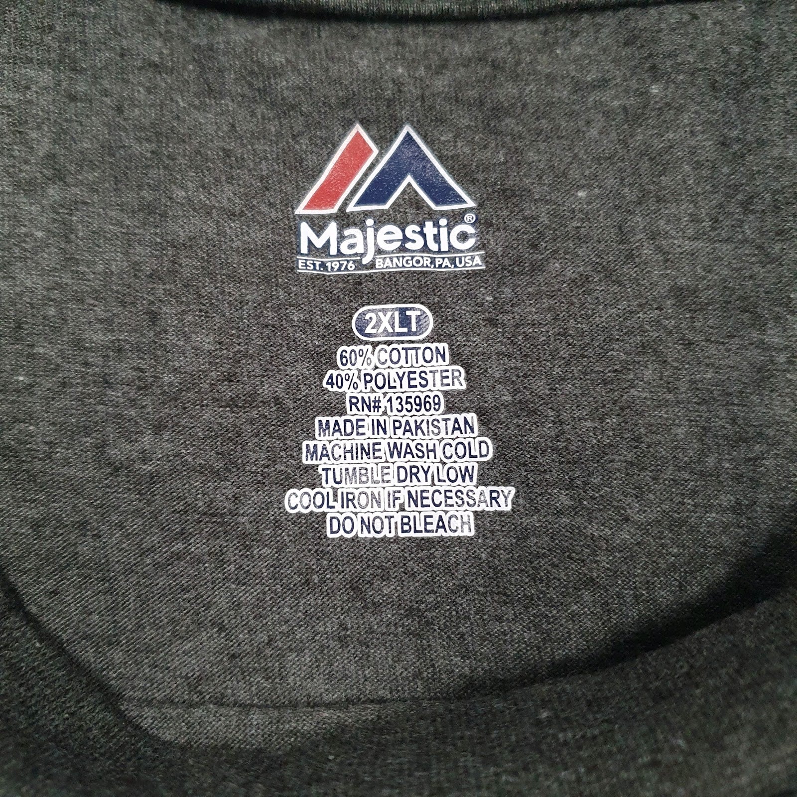 Mens Grey Majestic NFL Denver Broncos  T Shirt