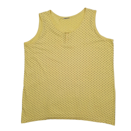 Womens Yellow Unbranded Vest Sleeveless T Shirt
