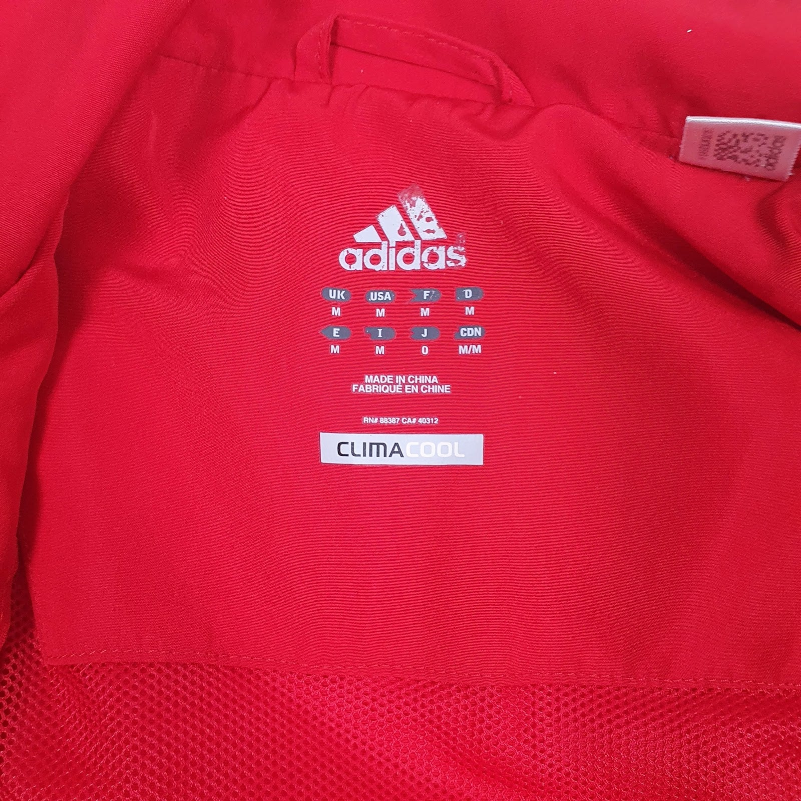Mens Red Adidas Climacool  Coat