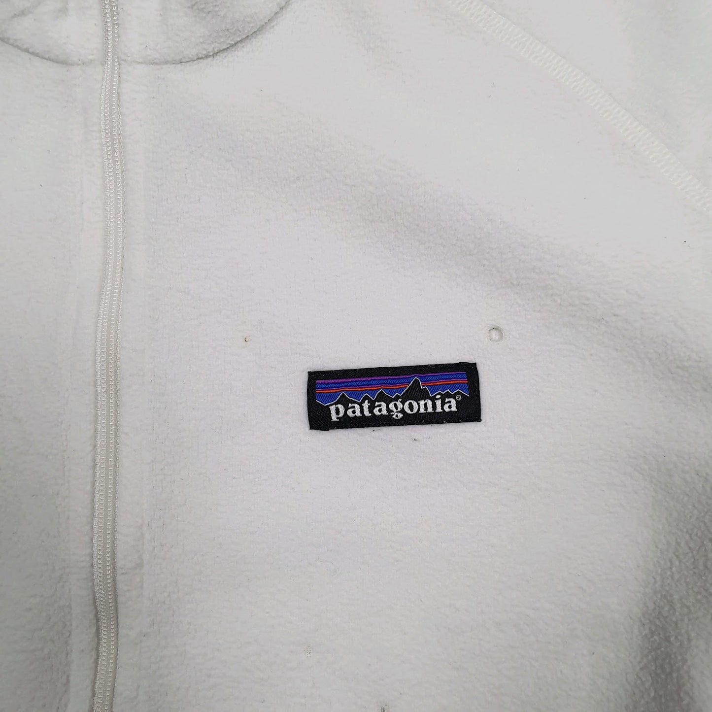 Womens White Patagonia Micro D Quarter Zip Jumper
