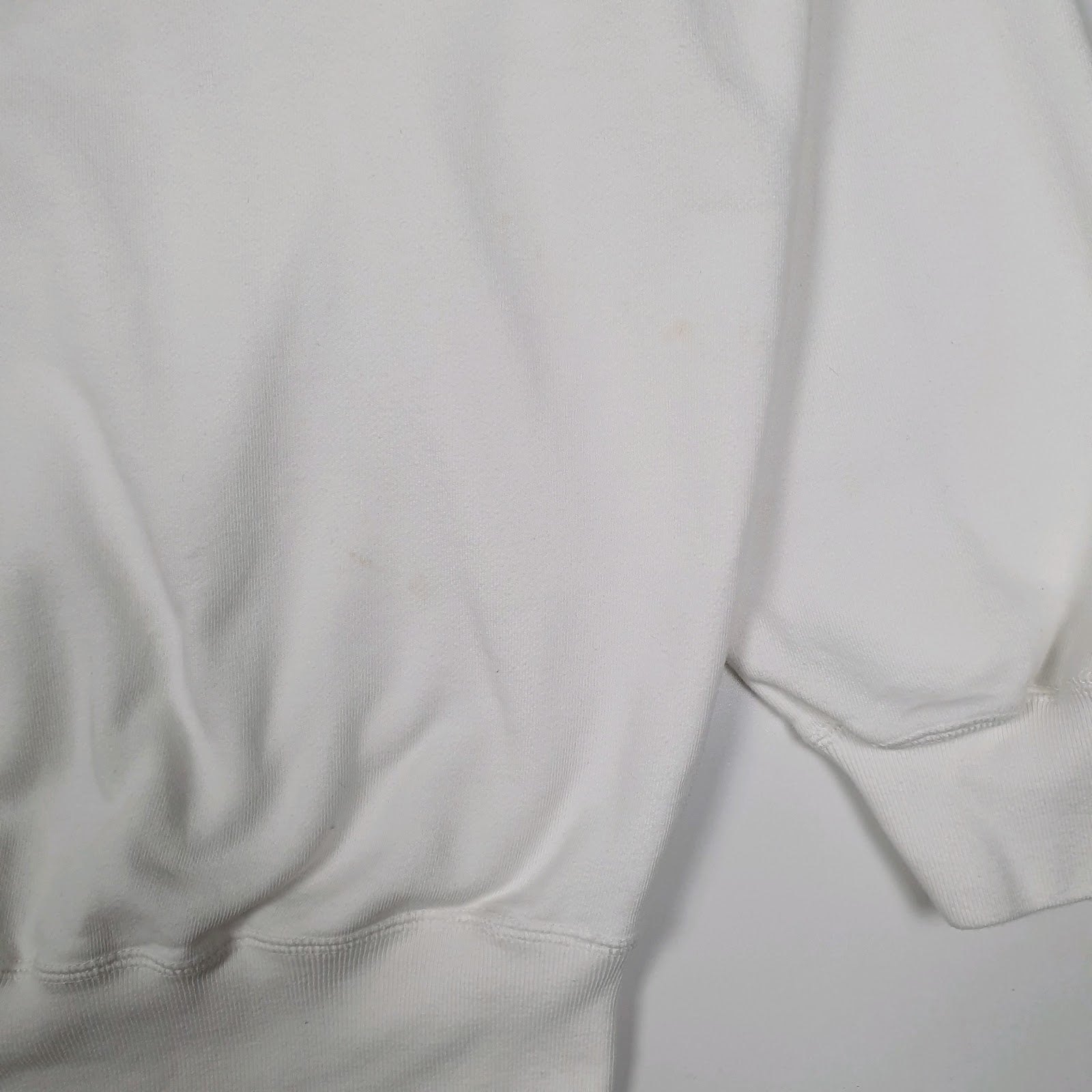 Mens White Polo Ralph Lauren Vintage 90s Crewneck Jumper