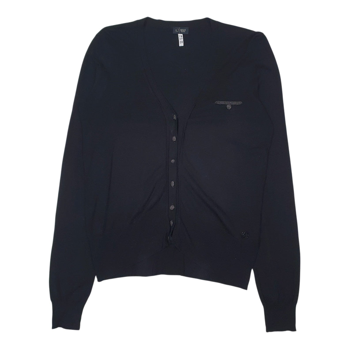 Womens Black Armani  Cardigan Jumper
