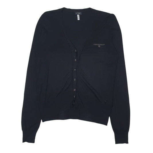 Womens Black Armani  Cardigan Jumper