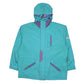 Womens Blue LA Font Vintage 90s Made In Italy Windbreaker  Coat