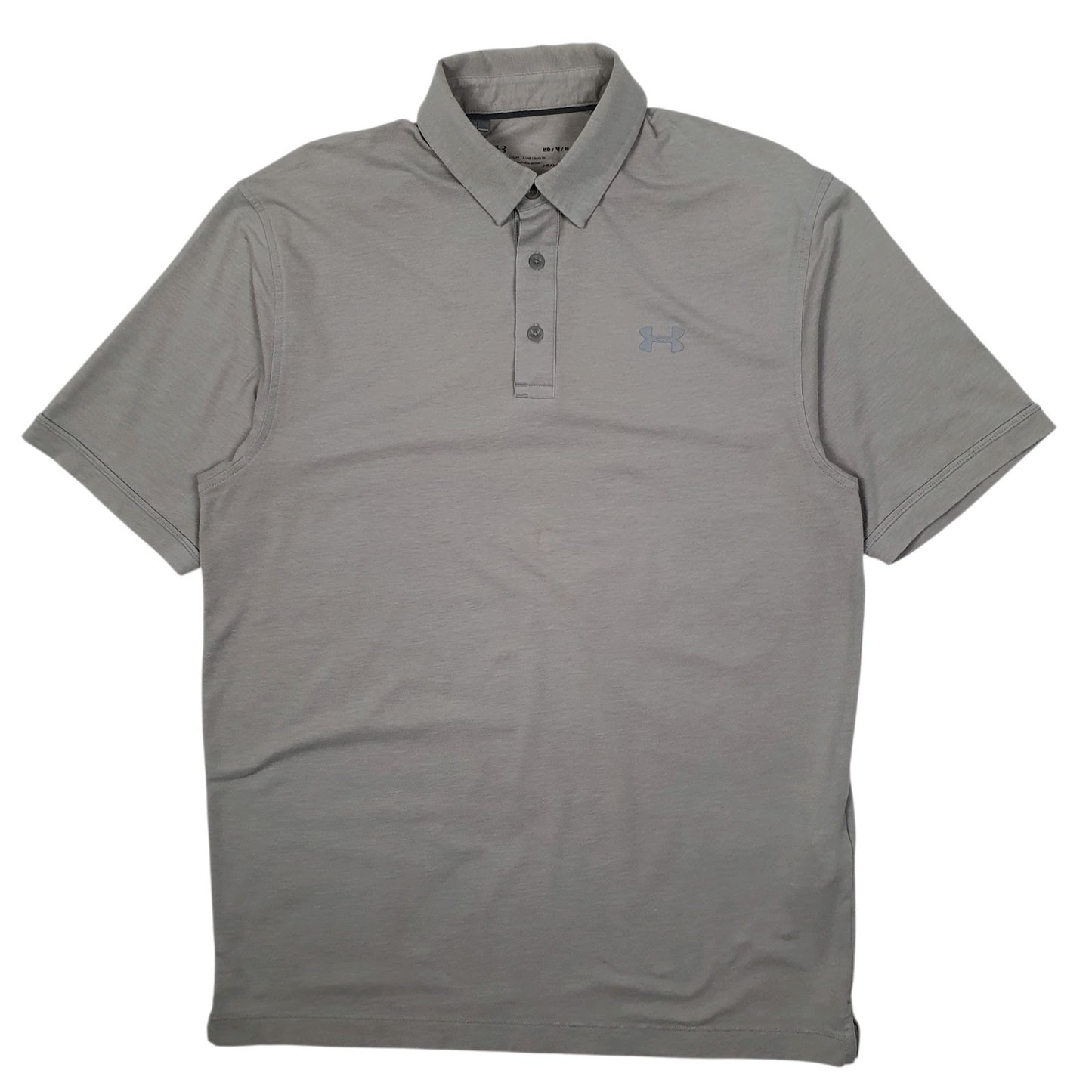 Mens Grey Underarmour  Short Sleeve Polo Shirt