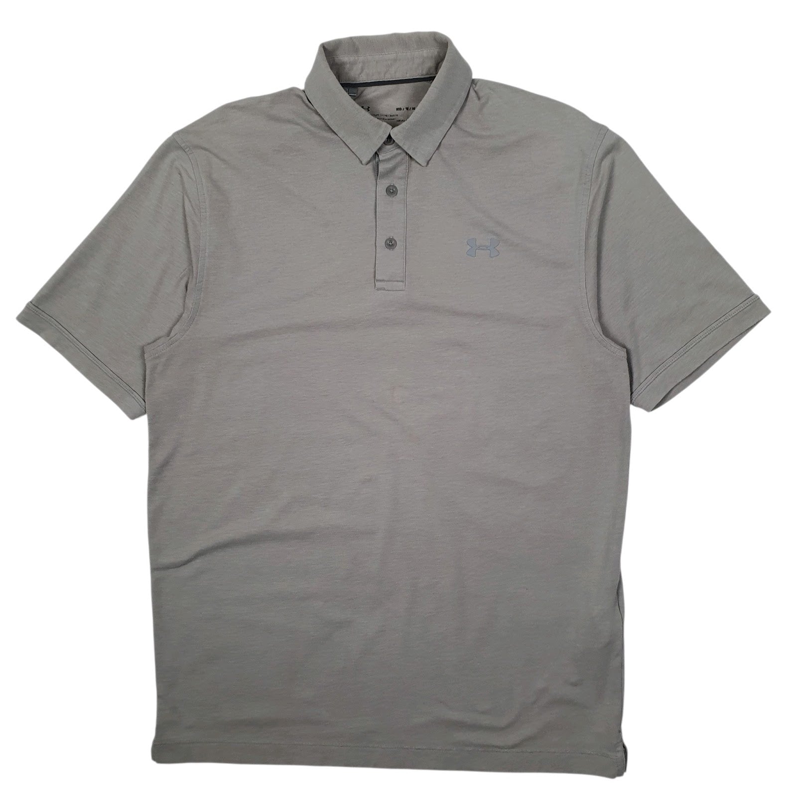 Mens Grey Underarmour  Short Sleeve Polo Shirt