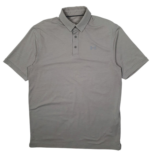 Mens Grey Underarmour  Short Sleeve Polo Shirt