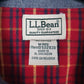Mens Red L.L.Bean Flannel  Shirt