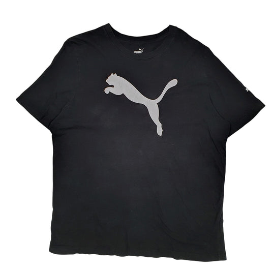 Mens Black Puma  Short Sleeve T Shirt