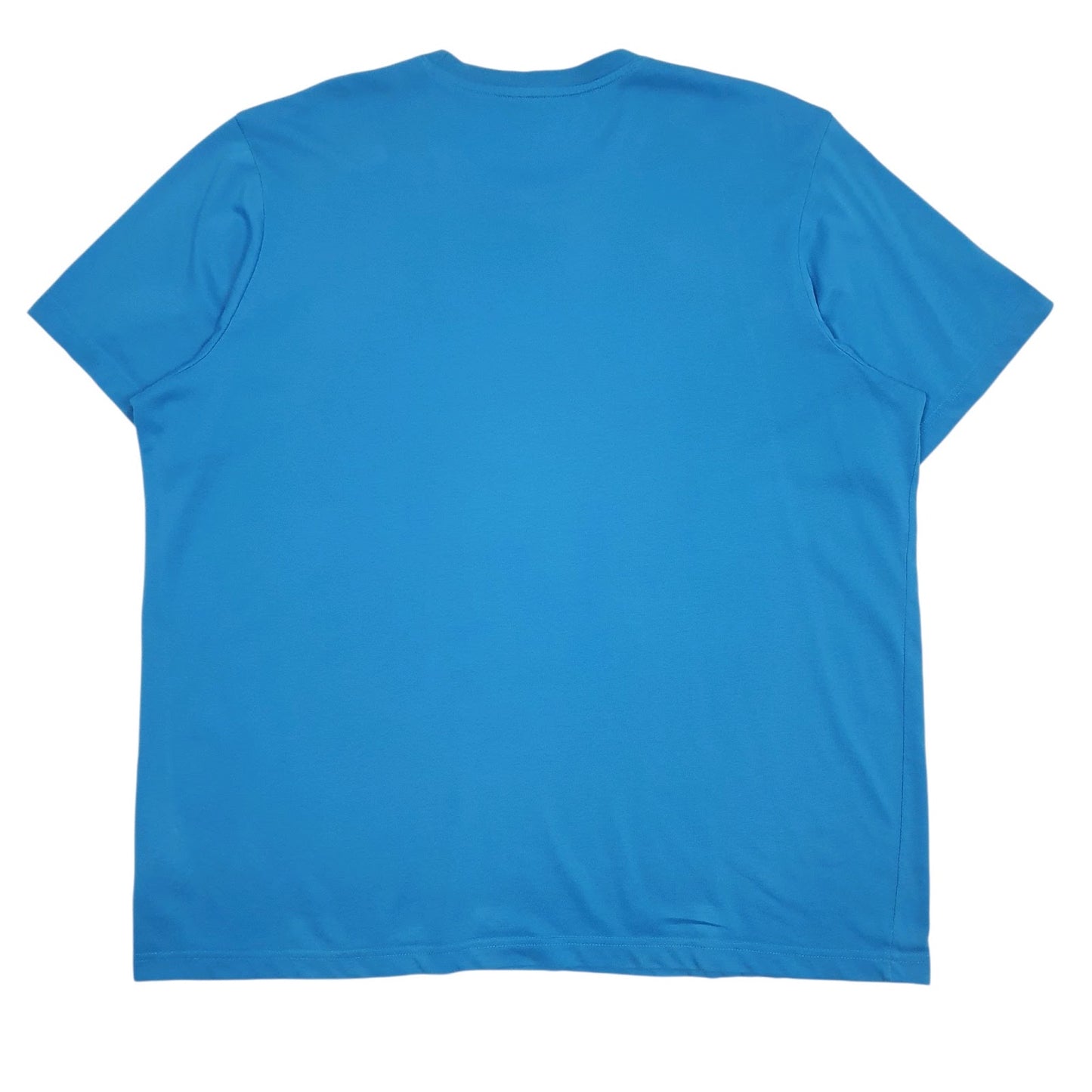 Mens Blue Adidas Spellout Climalite  T Shirt