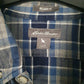Mens Grey Eddie Bauer Flannel  Shirt