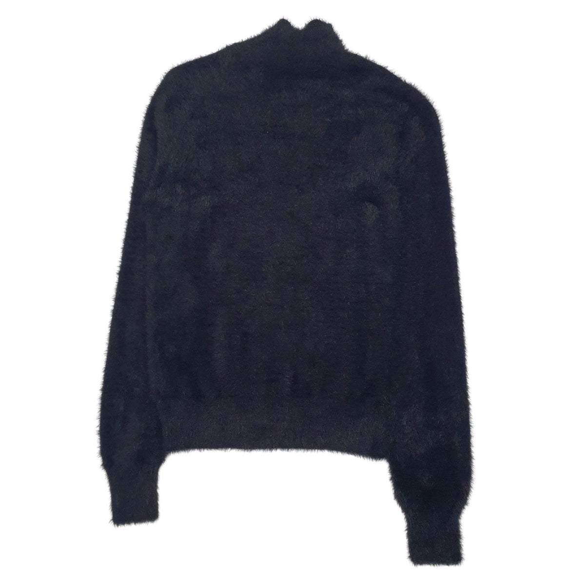 Womens Black Zara Fluffy Crewneck Jumper
