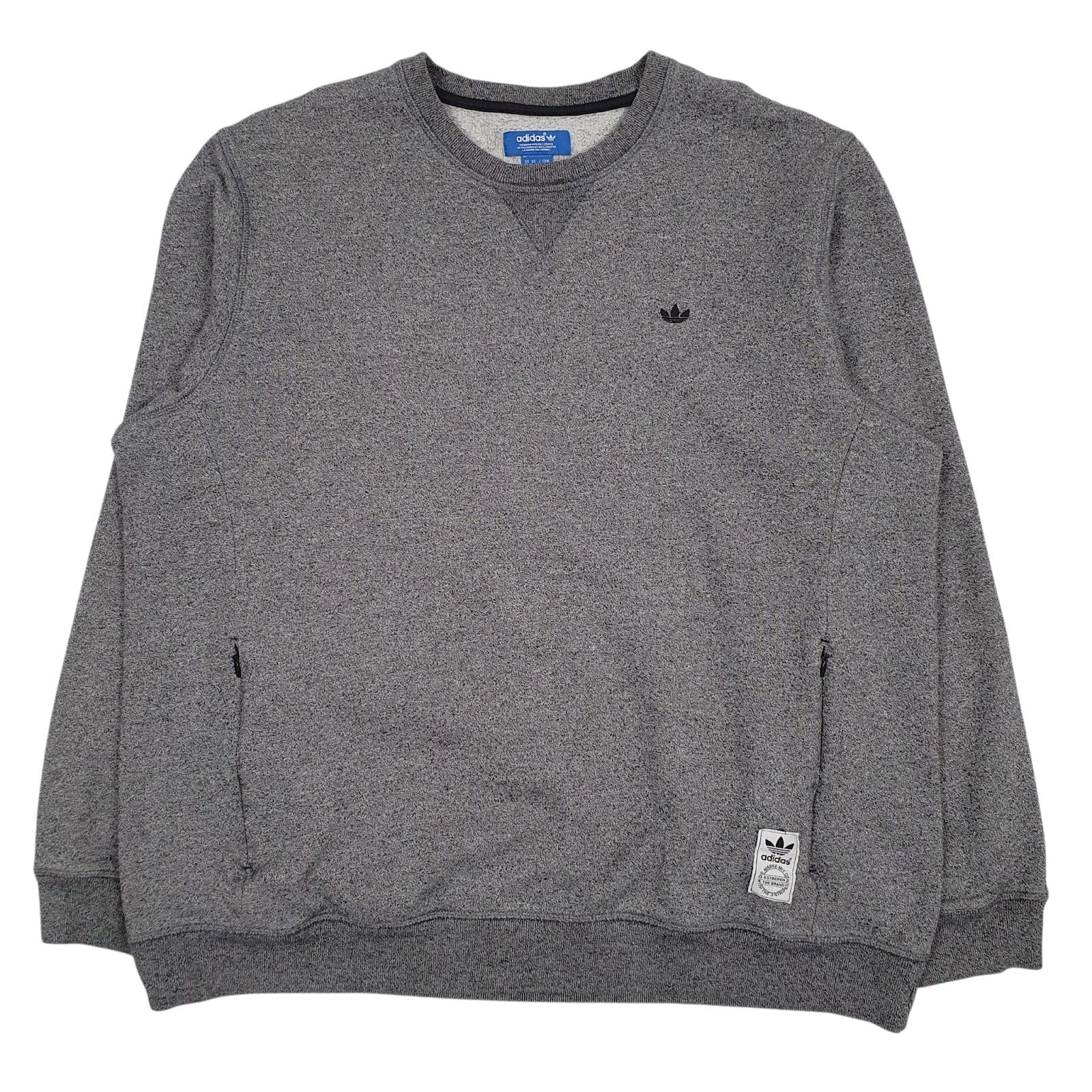Mens Grey Adidas  Crewneck Jumper