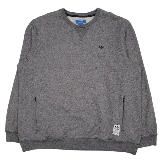 Mens Grey Adidas  Crewneck Jumper