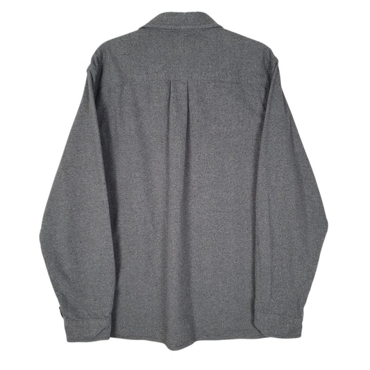 Mens Grey Eddie Bauer Thick Chamois  Shirt
