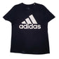 Mens Black Adidas Spellout Short Sleeve T Shirt