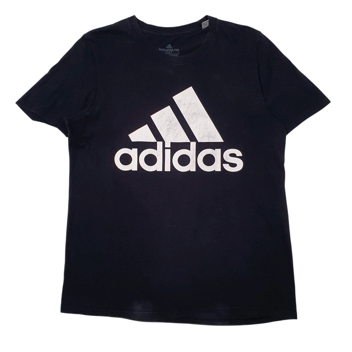 Mens Black Adidas Spellout Short Sleeve T Shirt