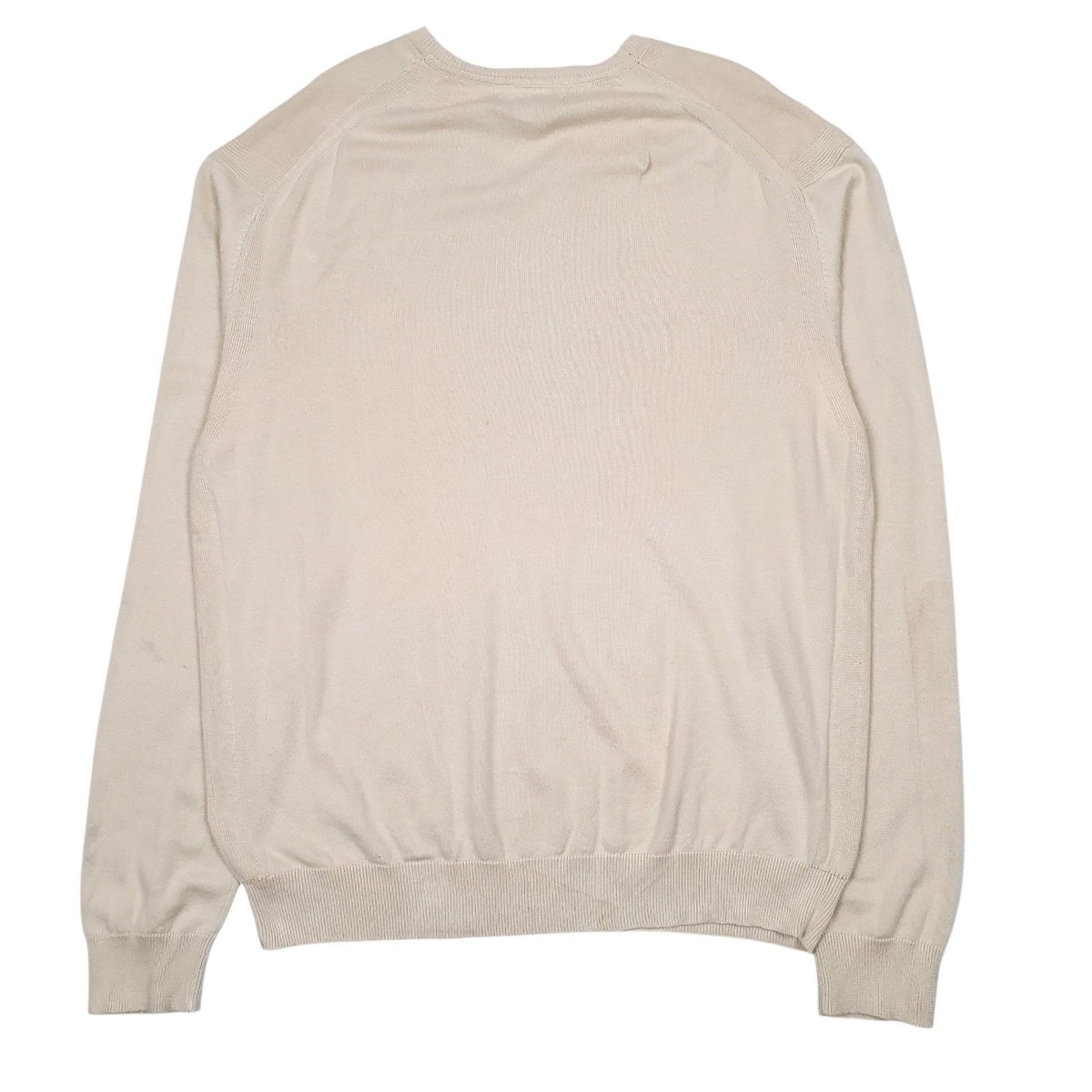 Mens Beige Nautica  V Neck Jumper