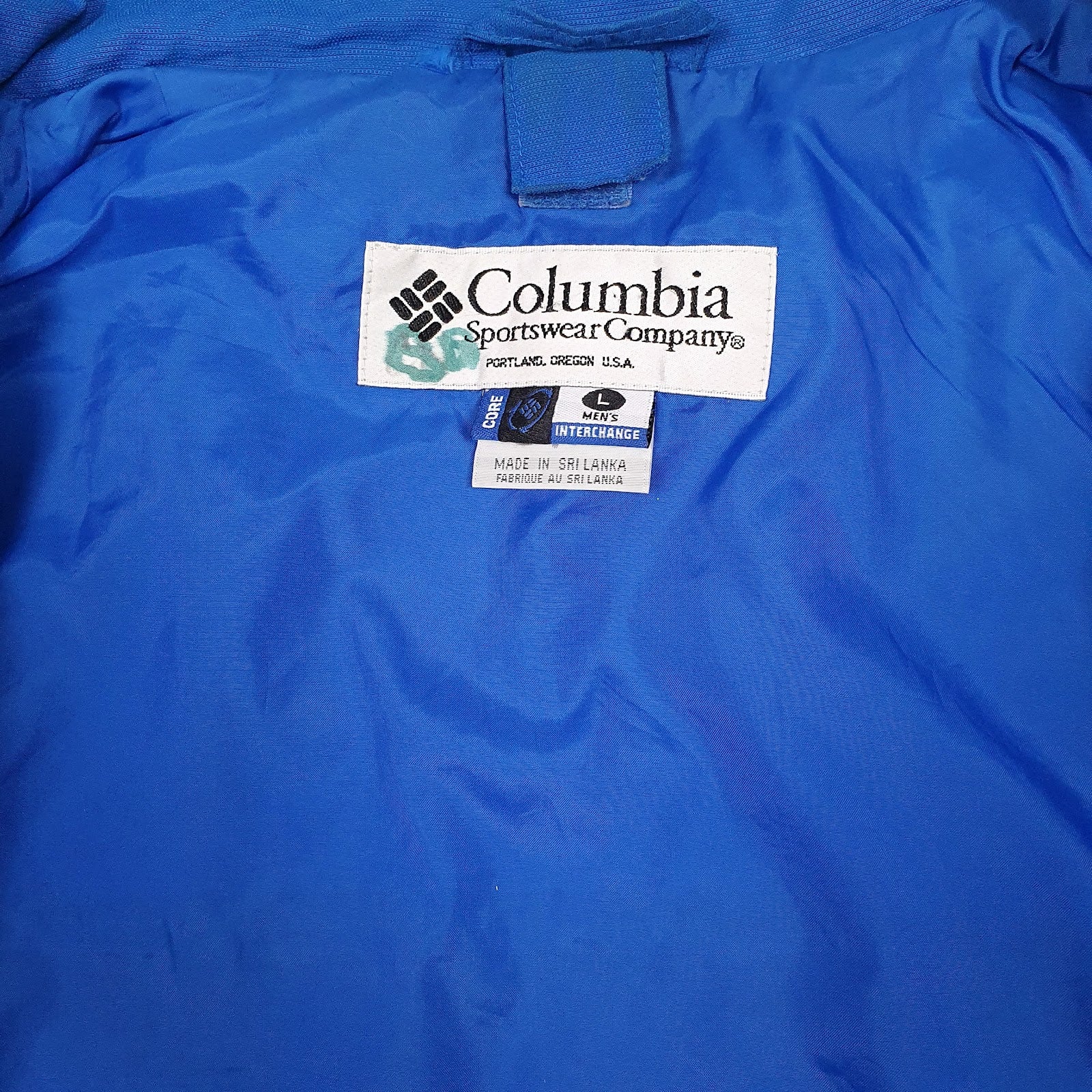 Mens Blue Columbia Sportswear Company  Quarter Zip Coat