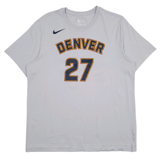 Mens Grey Nike NBA Denver Murray Short Sleeve T Shirt