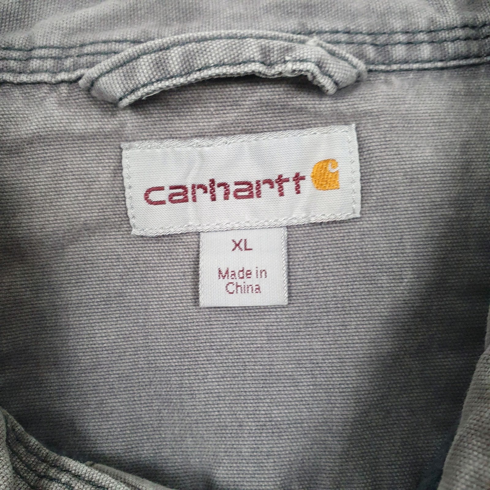 Mens Grey Carhartt Workwear Blanket Lined  Coat