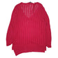 Womens Pink NY Collection  V Neck Jumper