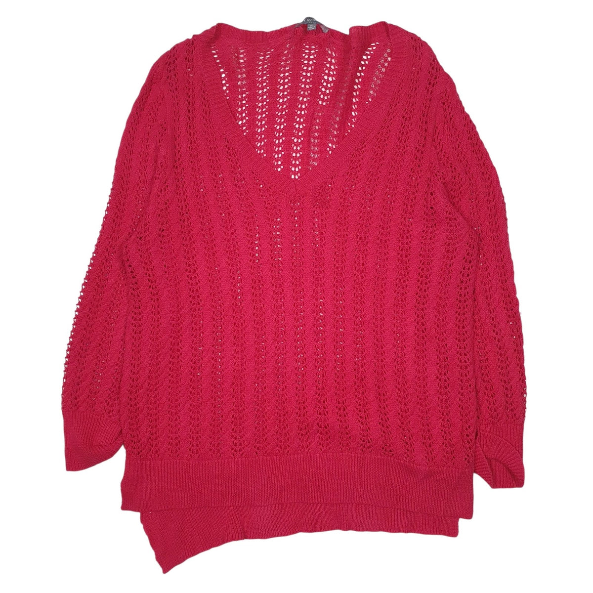 Womens Pink NY Collection  V Neck Jumper