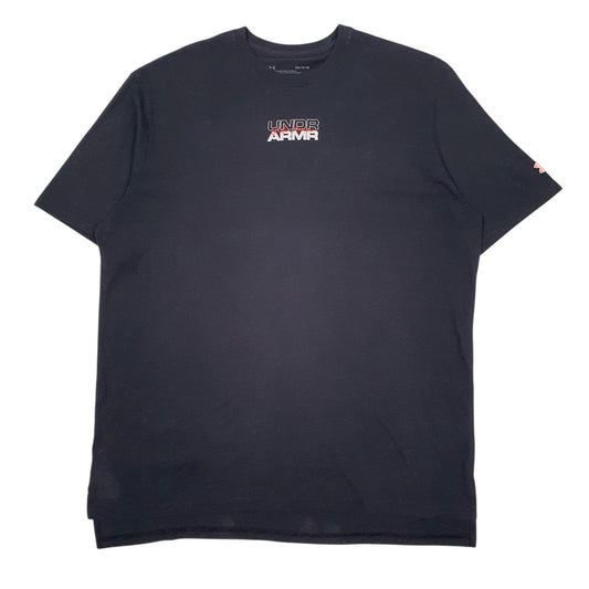 Mens Grey Under Armour Heat Gear Short Sleeve T Shirt