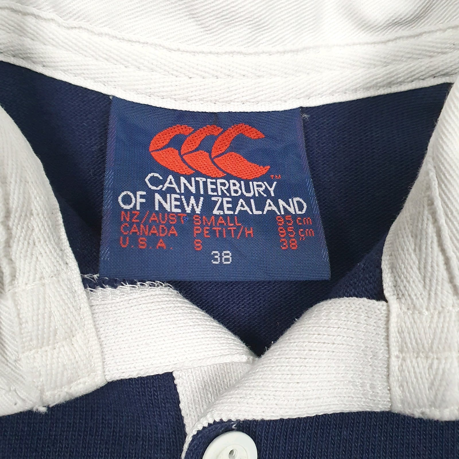 Mens Navy Canterbury Rugby  Polo Shirt