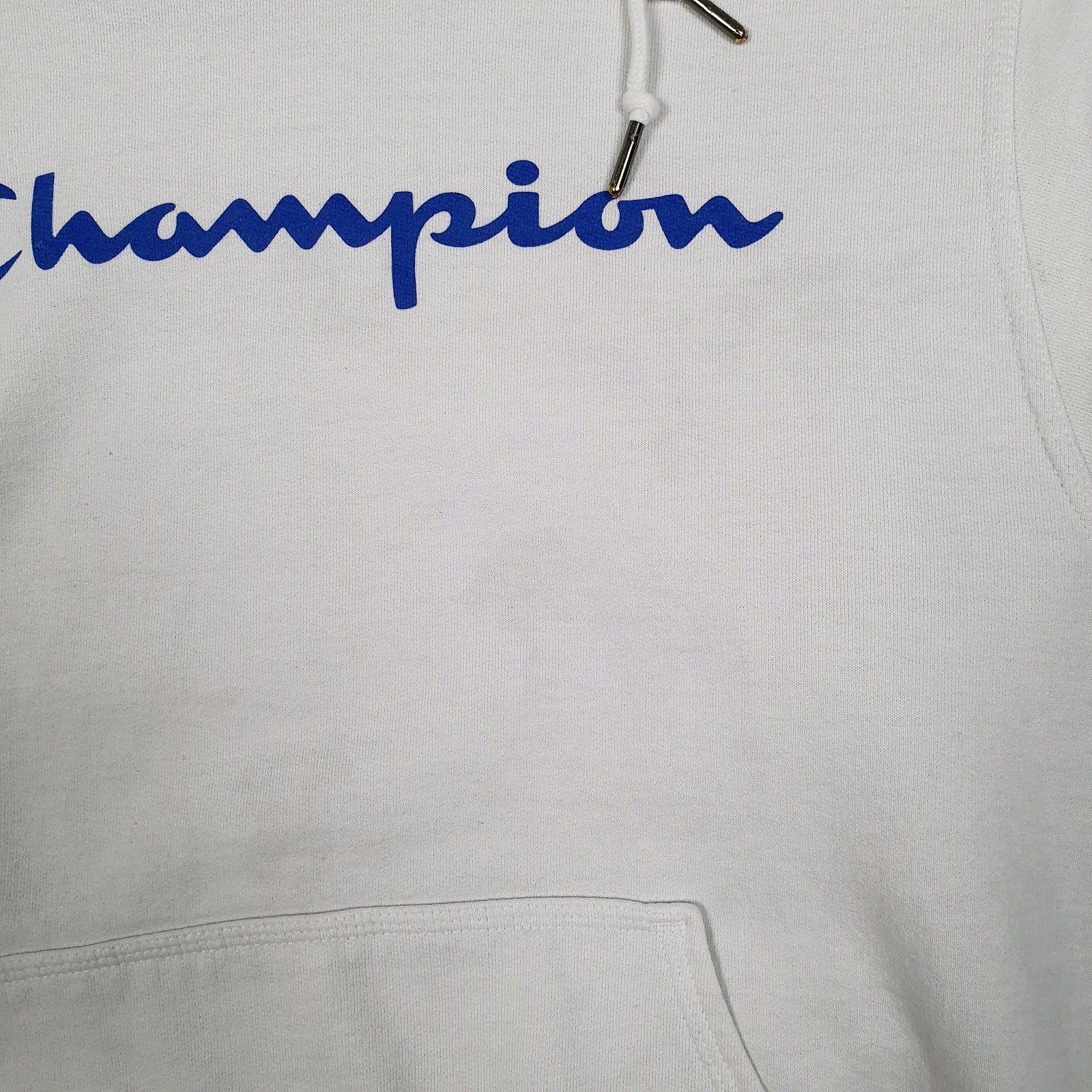 Mens White Champion  Hoodie Jumper