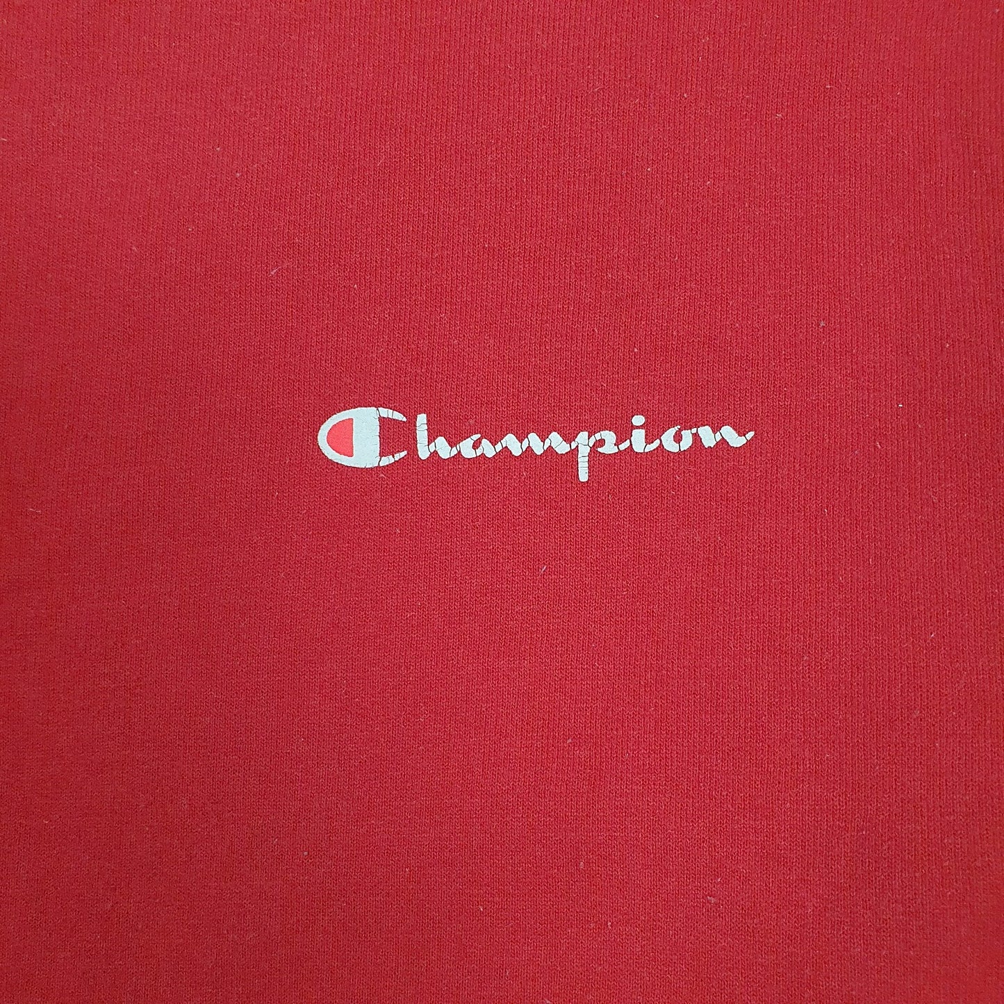Mens Red Champion  Crewneck Jumper