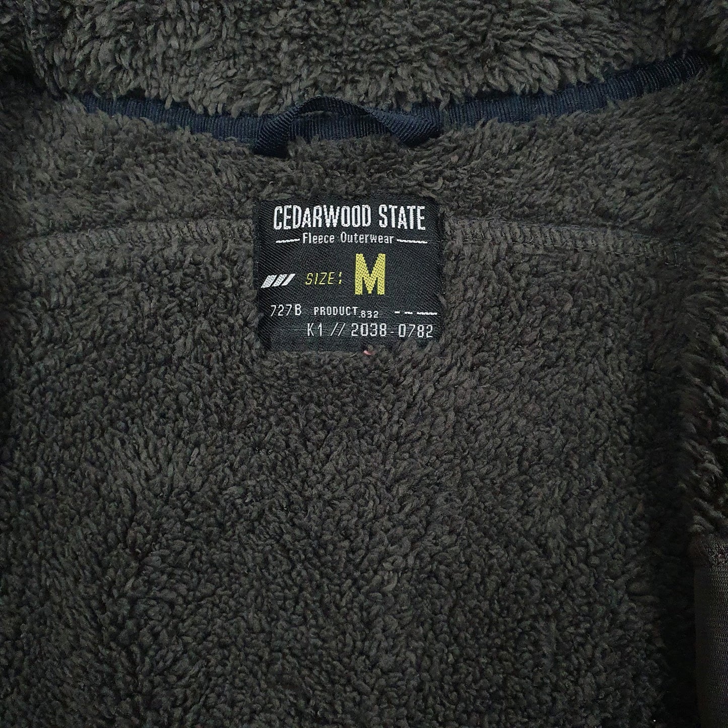 Mens Navy Cedarwood State Sherpa Lined Full Zip Jumper