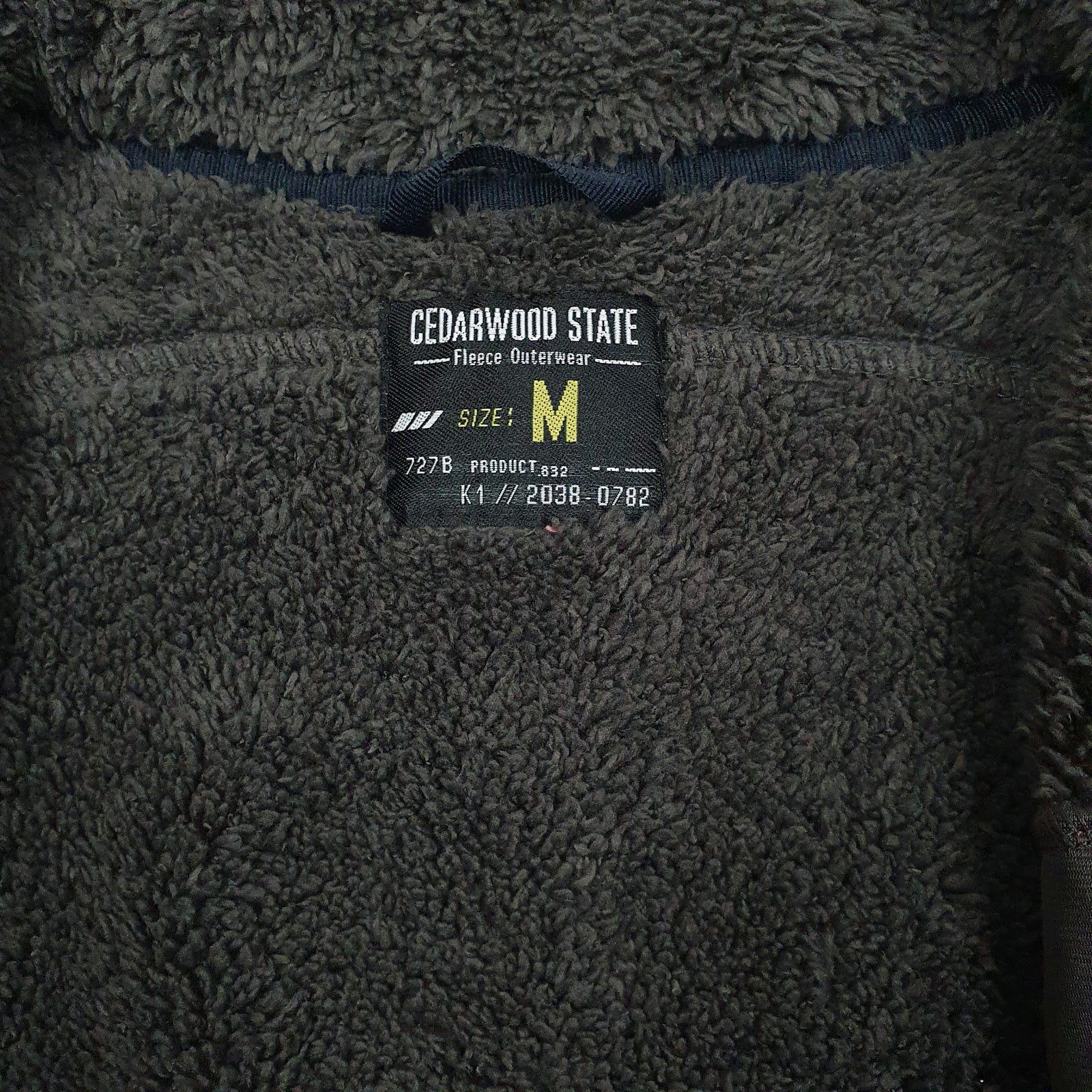 Mens Navy Cedarwood State Sherpa Lined Full Zip Jumper
