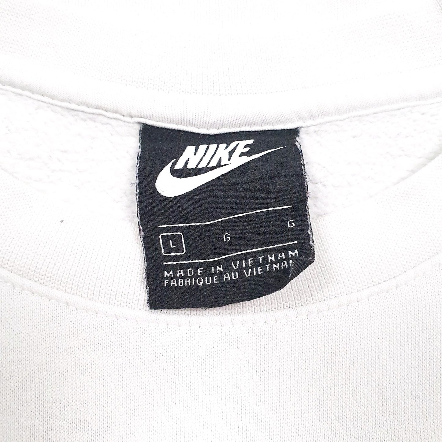 Mens White Nike  Crewneck Jumper