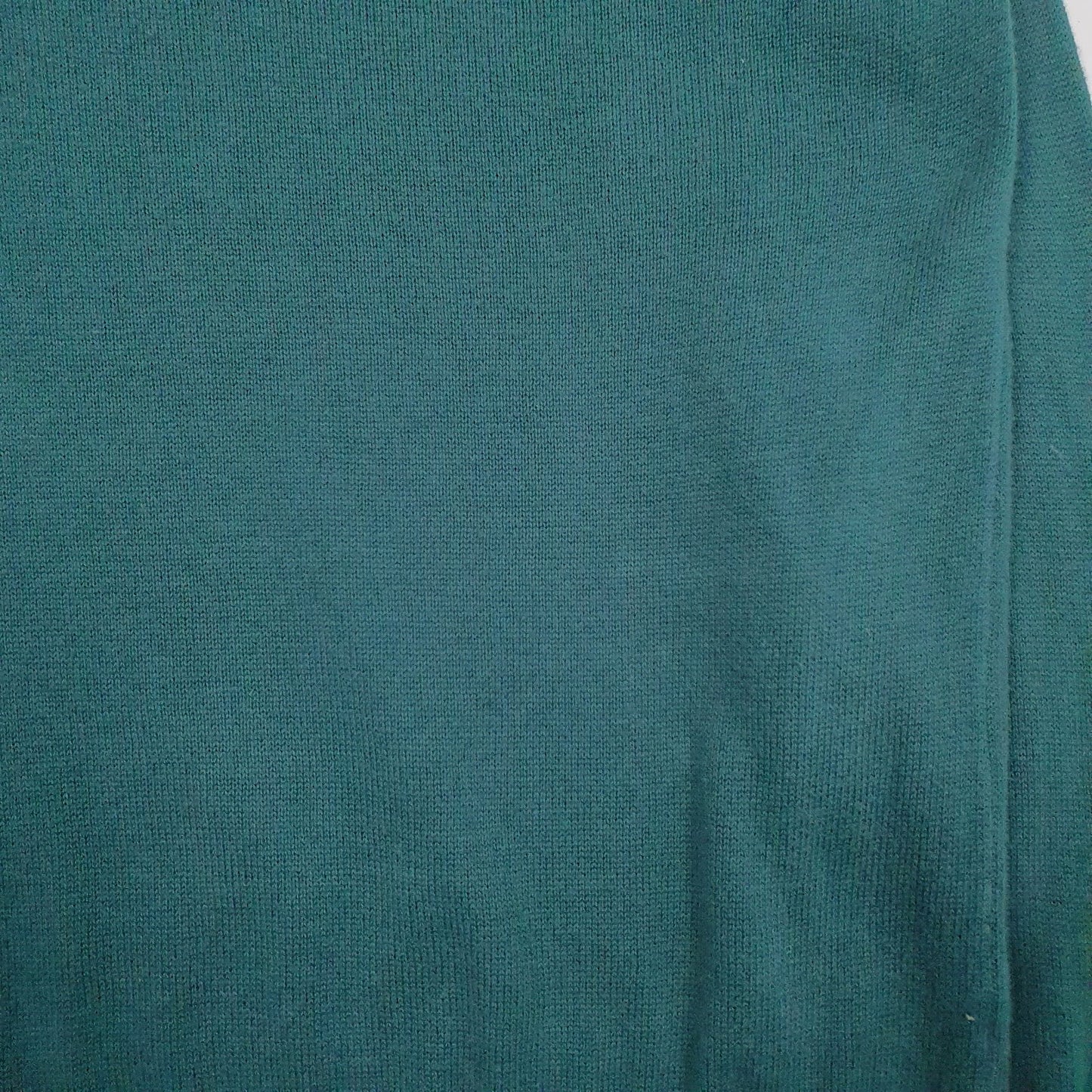 Womens Green Place Lightweight V Neck Jumper