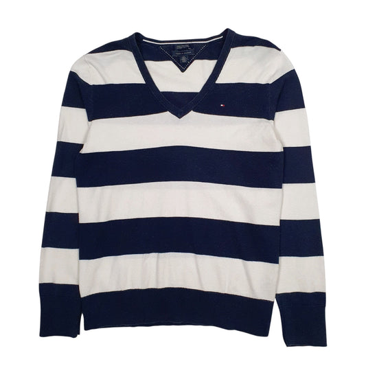 Mens Navy Tommy Hilfiger  V Neck Jumper