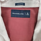 Mens Red Abercrombie and Fitch Rugby Crewneck Polo Shirt
