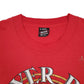 Mens Red Fruit Of The Loom Vintage 90s Single Stitch River Run  T Shirt