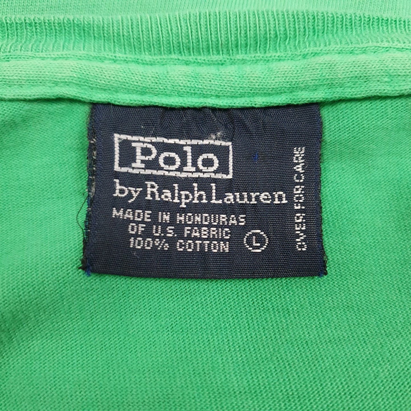 Mens Green Polo Ralph Lauren Vintage 90s  T Shirt