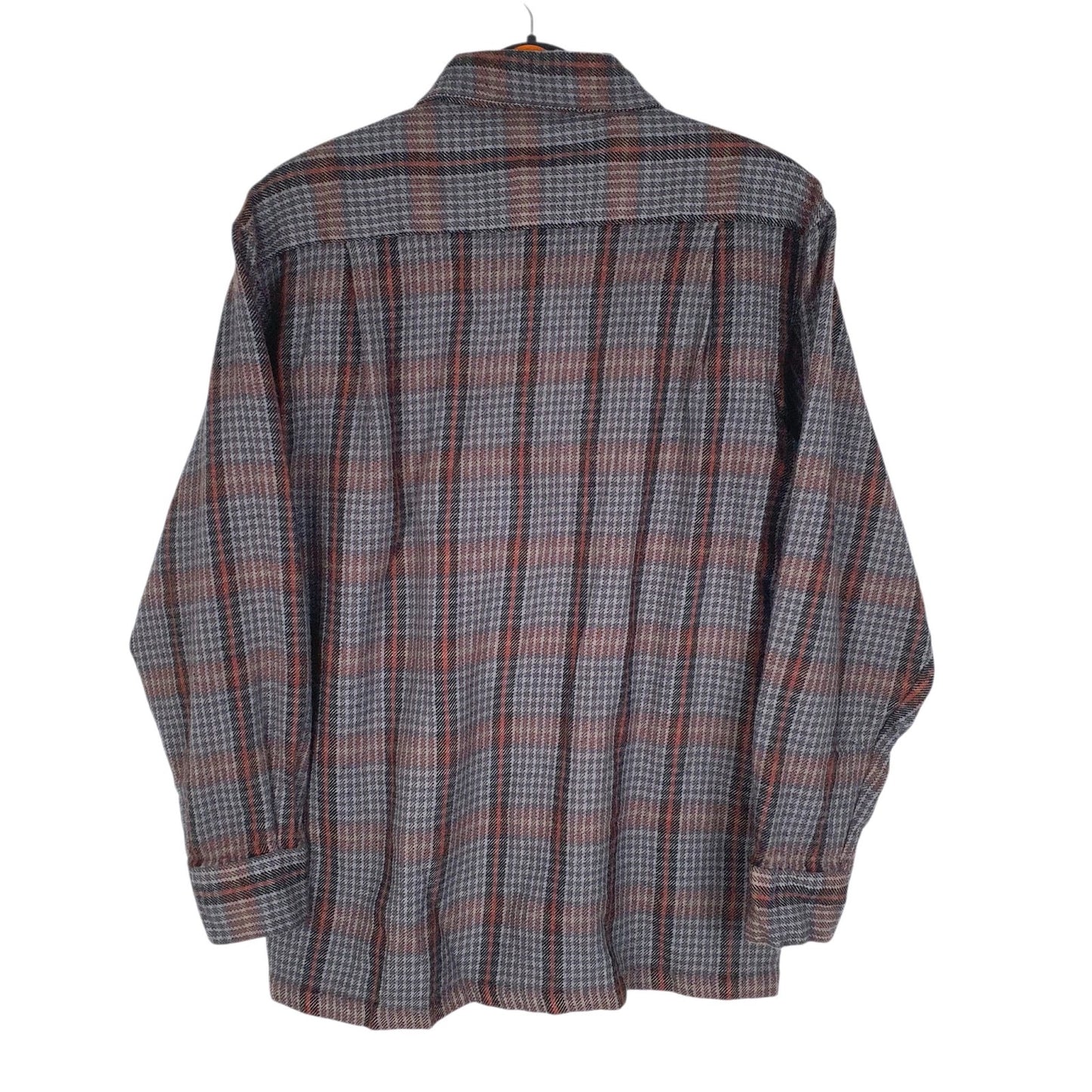 Mens Blue Iberia Vintage Flannel  Shirt