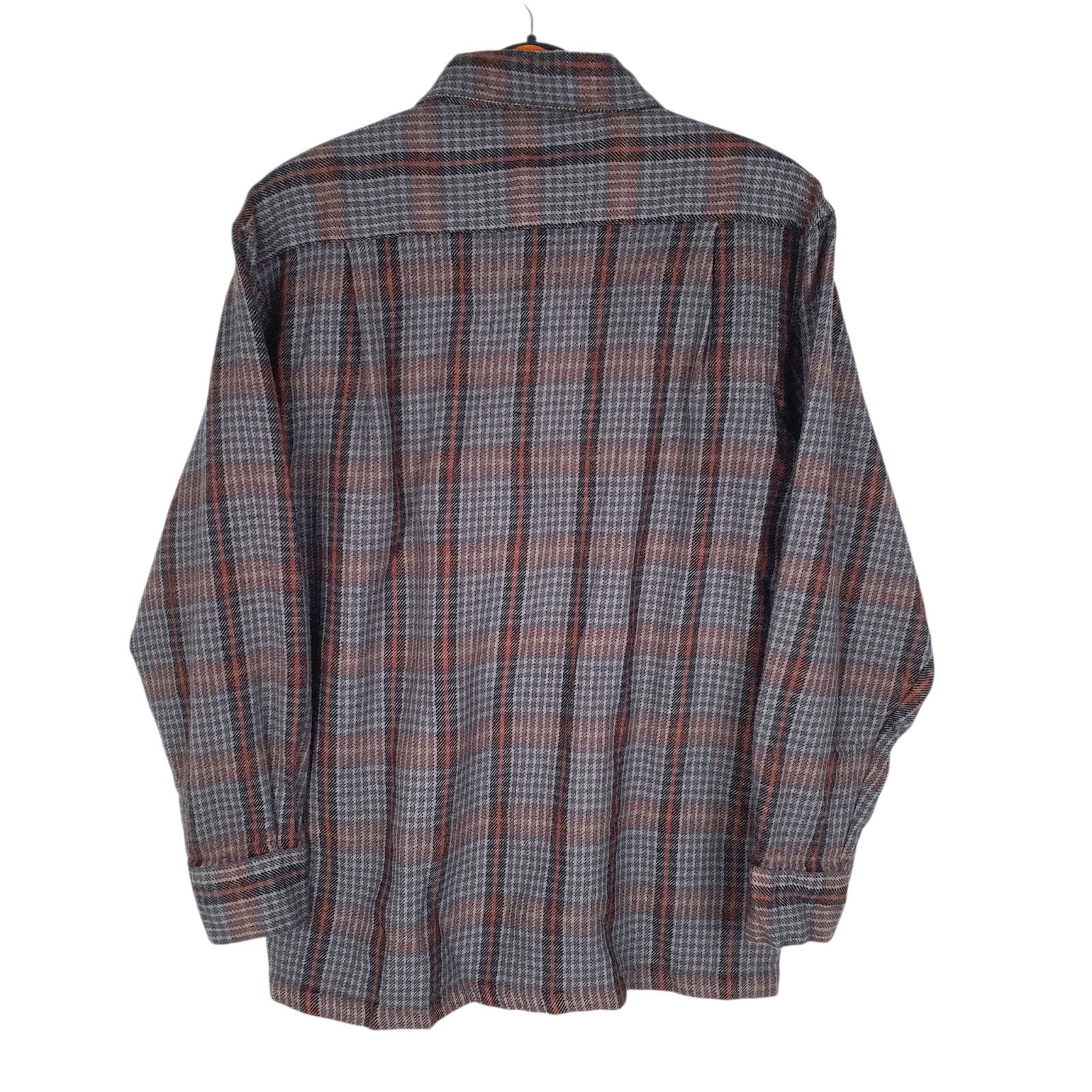 Mens Blue Iberia Vintage Flannel  Shirt