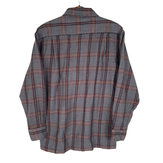 Mens Blue Iberia Vintage Flannel  Shirt