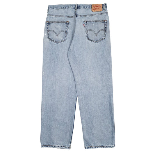 Mens Blue Levis Distressed  Jeans