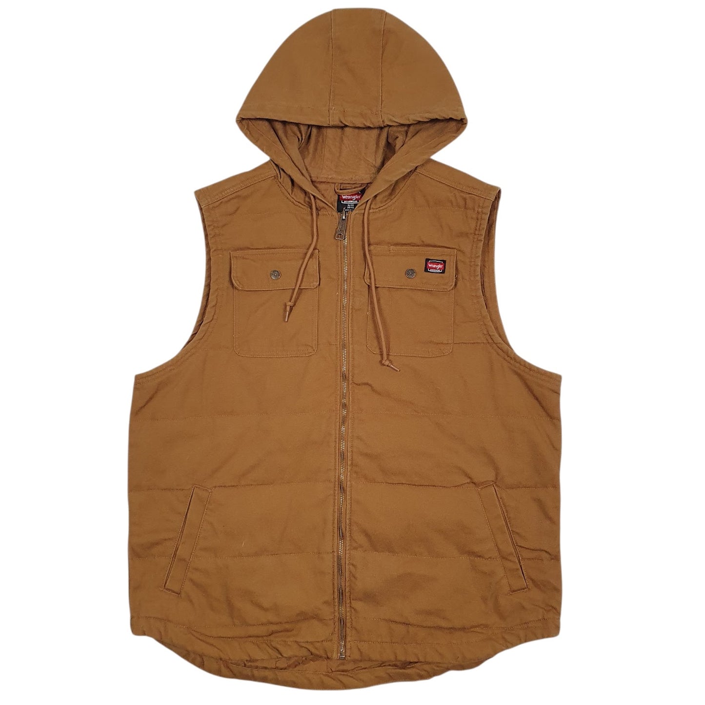 Mens Brown Wrangler Workwear Padded  Coat