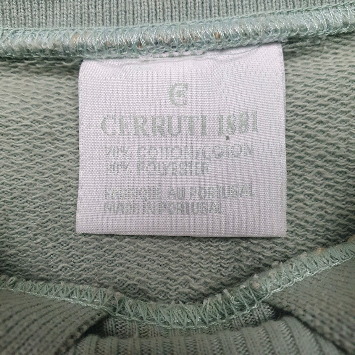 Mens Green Cerruti  Crewneck Jumper