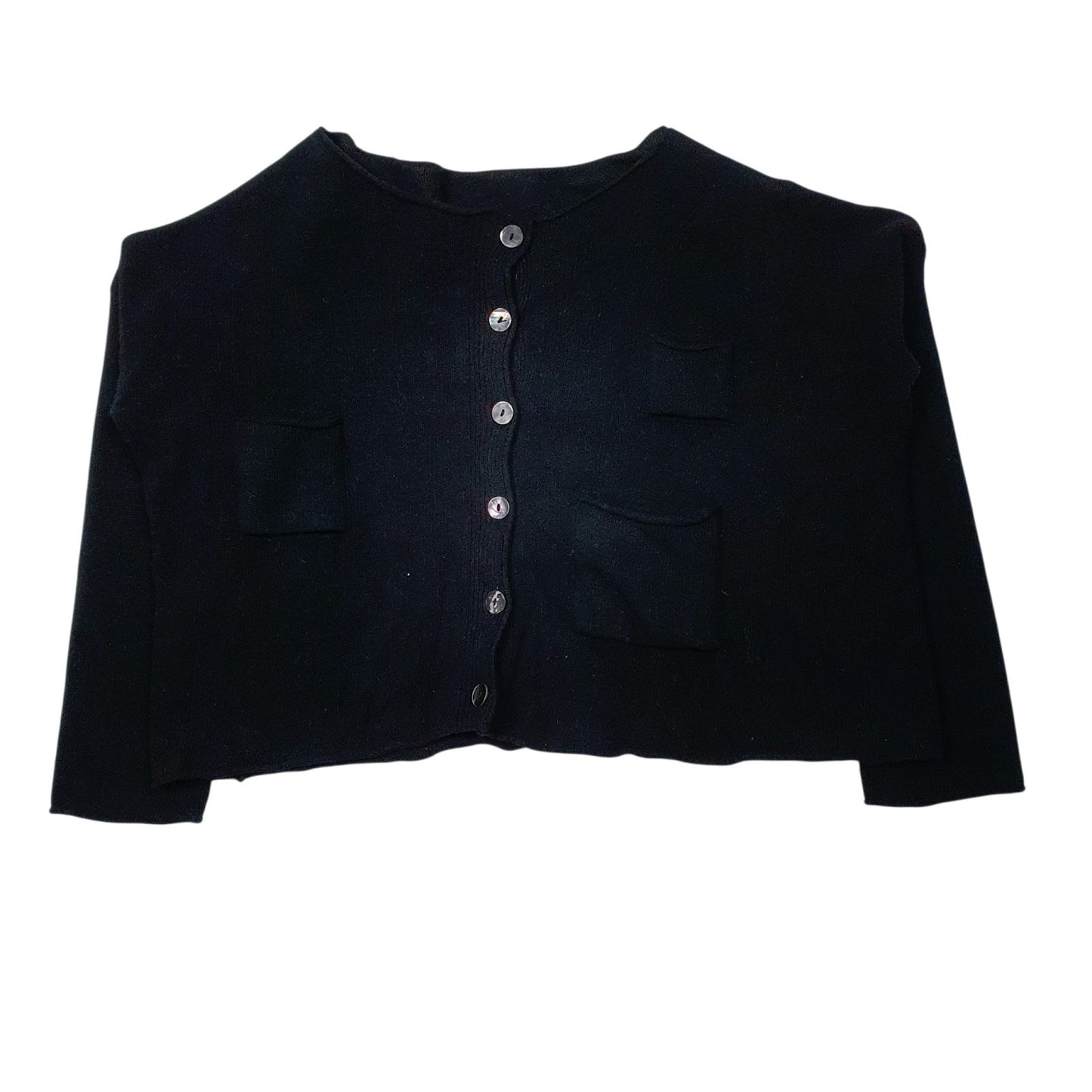 Womens Black Unbranded Baggy Oversized Cardigan Jumper