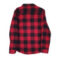 Mens Red Triple Star Plaid Flannel  Coat