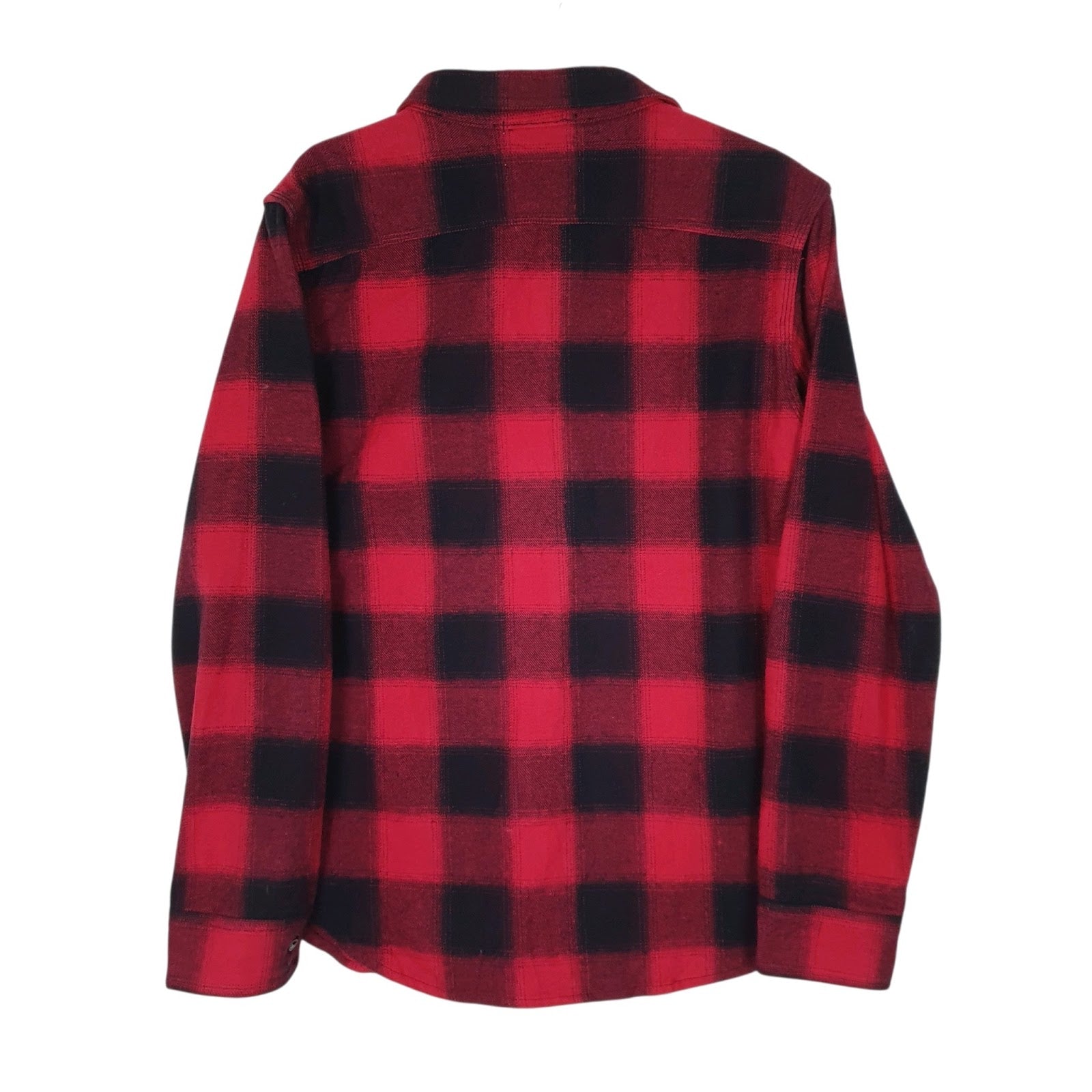 Mens Red Triple Star Plaid Flannel  Coat