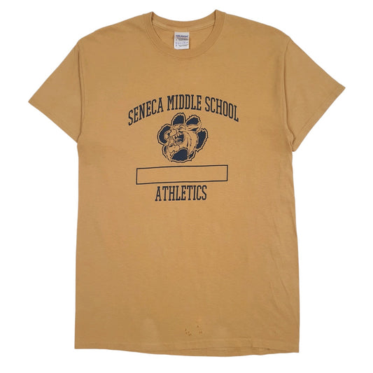Mens Yellow Gildan  Short Sleeve T Shirt