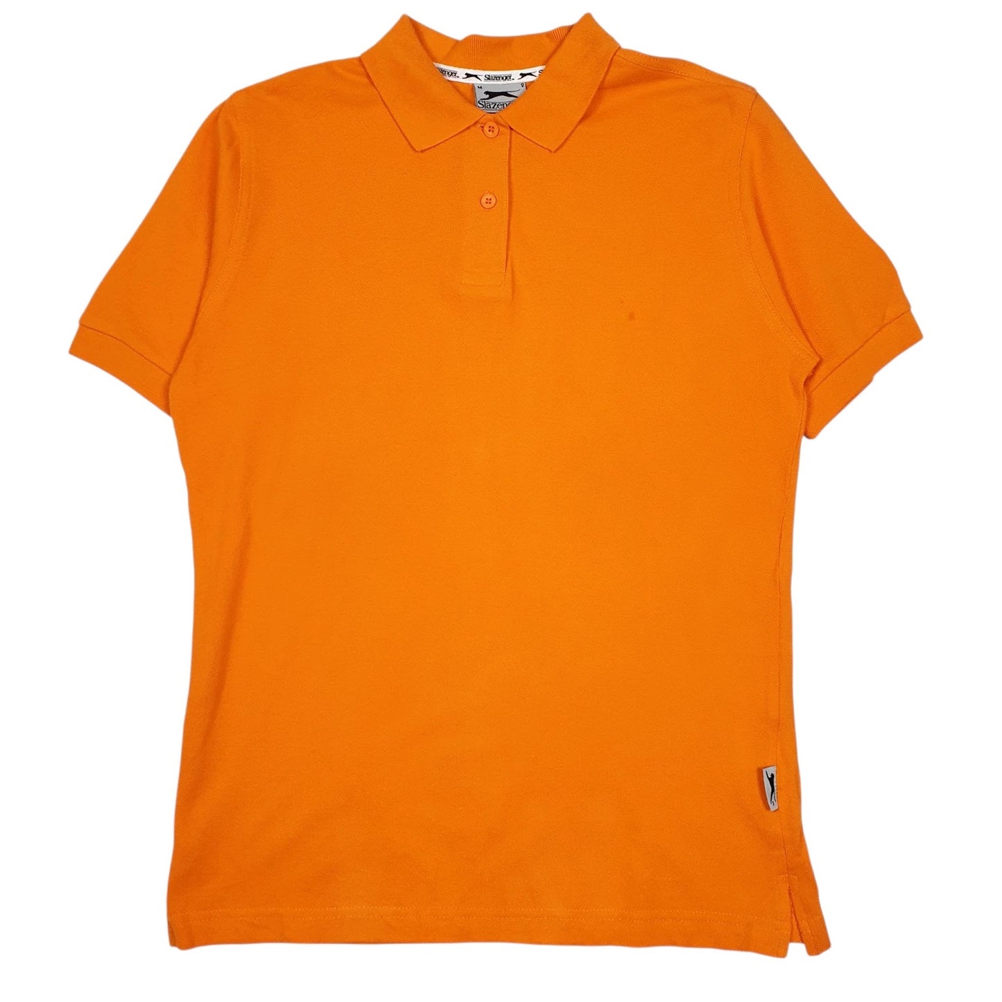 Mens Orange Slazenger Vintage Short Sleeve Polo Shirt